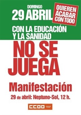 Cartel Marcha 29 Abril