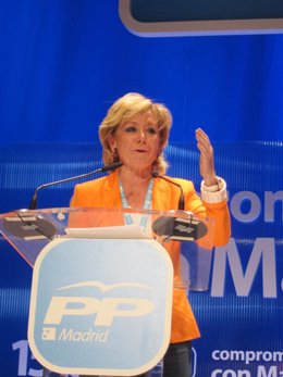 Esperanza Aguirre En El XV Congreso PP Regional 