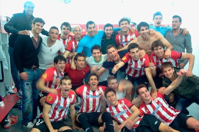 El Athletic Celebra En El Vestuario El Pase A La Final De La Europa League