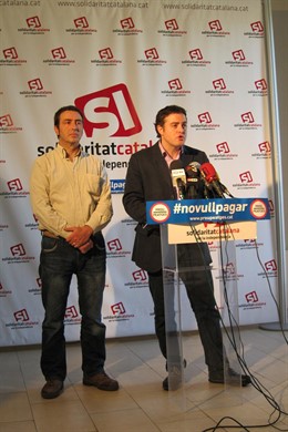 El Secretario General De SI, Uriel Bertran, Junto A Jaume Jaume