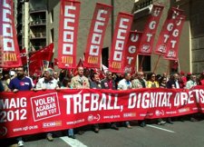 Manifestación Del 1 De Mayo En Valencia