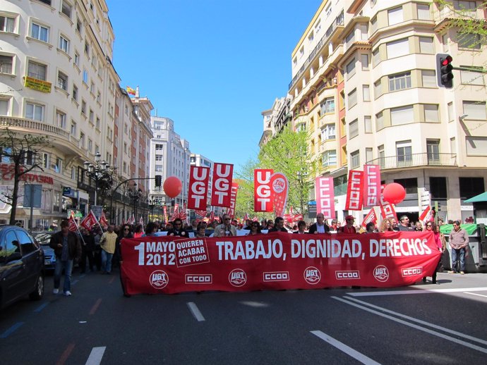 Manifestación Del 1 De Mayo En Santander 
