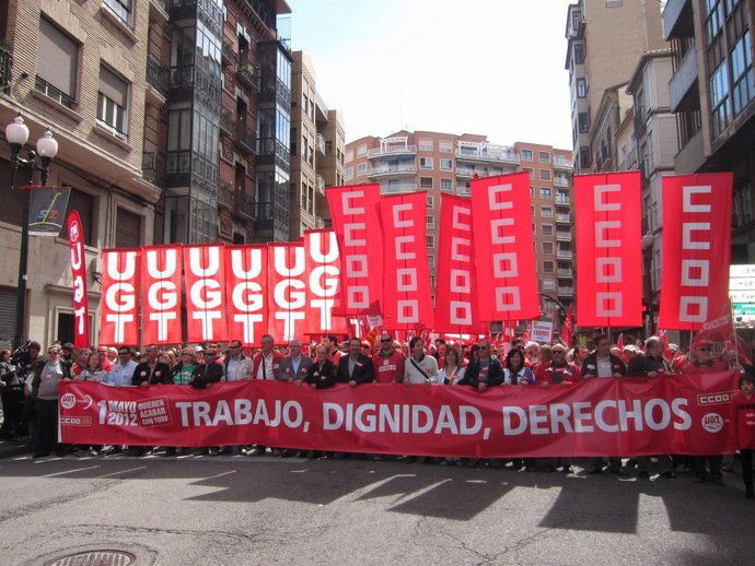Manifestación Del 1 De Mayo En Zaragoza