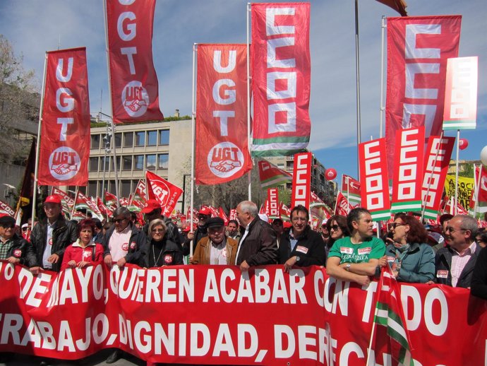 Manifestación Del Primero De Mayo En Granada