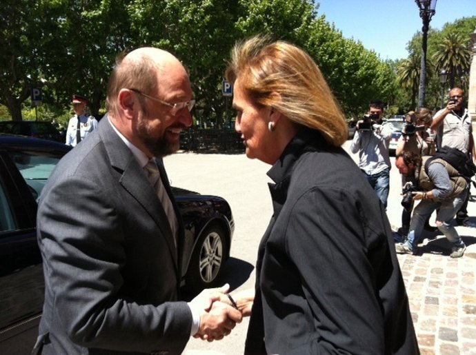 El Presidente Del Parlamento Europeo, Martin Schulz