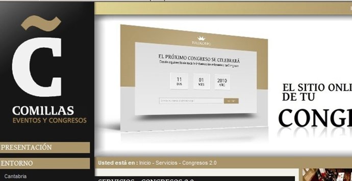 Web Congresos Comillas