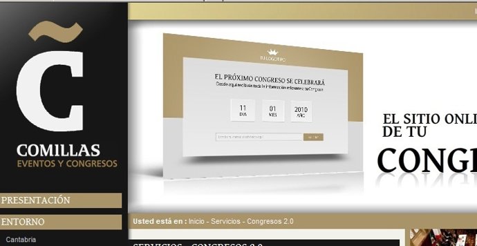 Web Congresos Comillas