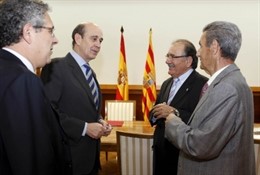 El Consejero De Obras Públicas Y El Alcalde De Lécera