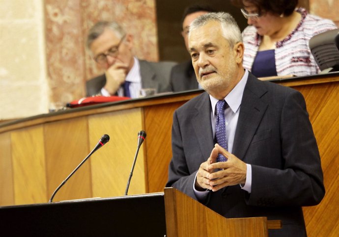 Griñán, Durante La Segunda Sesión Del Debate De Investidura