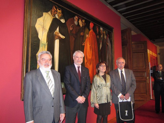 García Guatas, Larqué, De Francisco Y Fatás En La Presentación De La Muestra