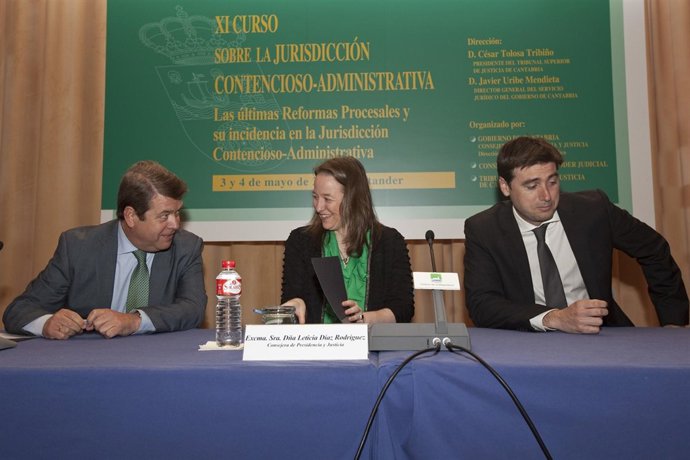 La Consejera De Presidencia Y El Presidente Del TSJC, En La Inauguración