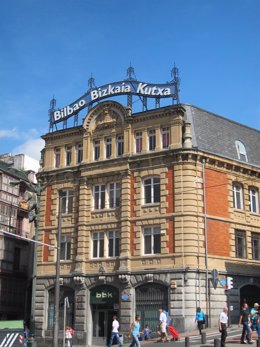 Edificio De BBK En Casco Viejo De Bilbao