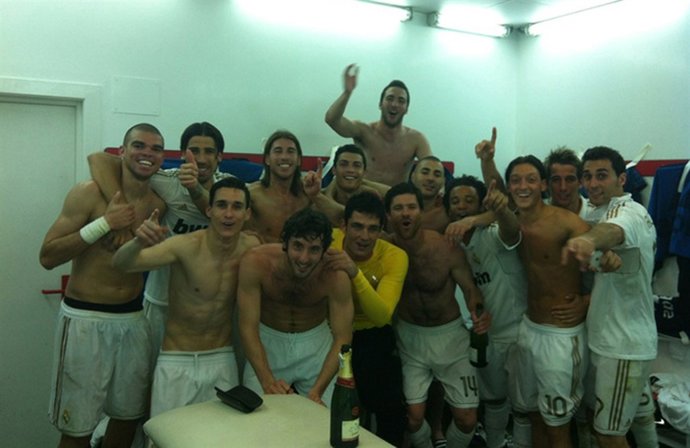 El Real Madrid Celebra Su Victoria Ante El Athletic 