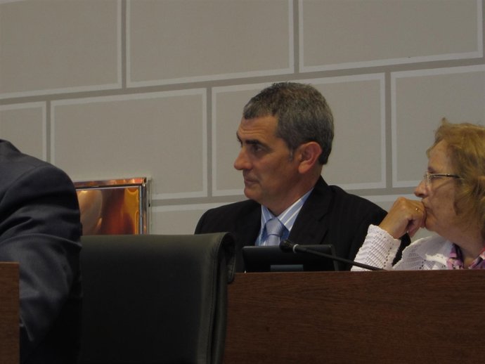 El Alcalde De Mallén, Antonio Asín, En Un Pleno De La DPZ