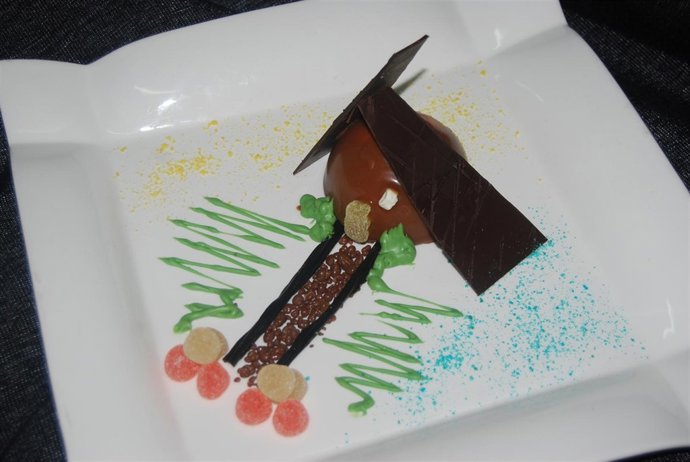 Plato Postre Del Menú De Cuento De Un Hotel Malagueño Cocina Gastronomía