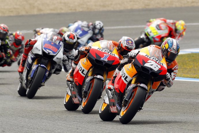 Pedrosa, Stoner Y Lorenzo