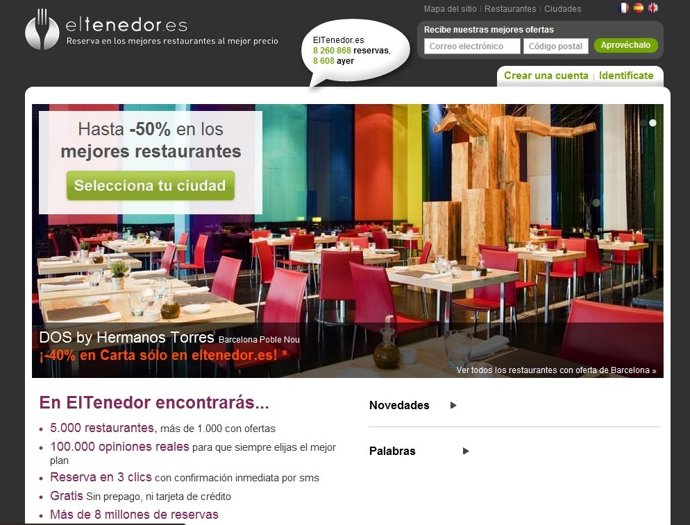 Página Web Eltenedor.Es