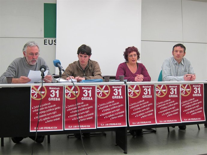 Representantes De Stee-Eilas, ELA, LAB Y ESK.