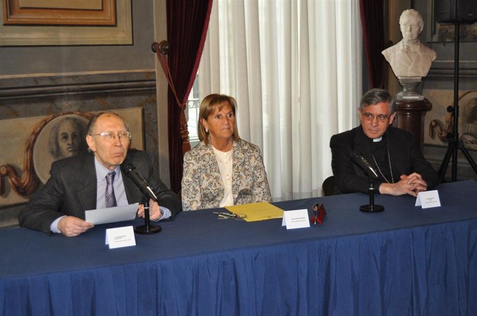 P. Josep Massot I Muntaner, Núria De Gispert Y P. Abat De Montserrat