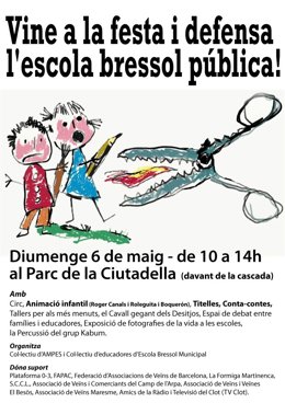 Fiesta En Defensa De Las Guarderías Públicas De Barcelona