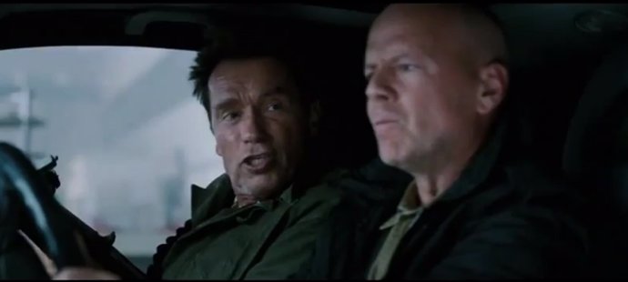 Arnold Schwarzenegger Y Bruce Willis En Los Mercenarios