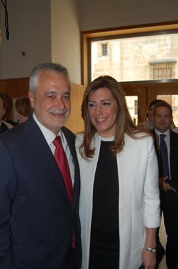 Griñán Junto A Susana Díaz, Nueva Consejera De La Presidencia