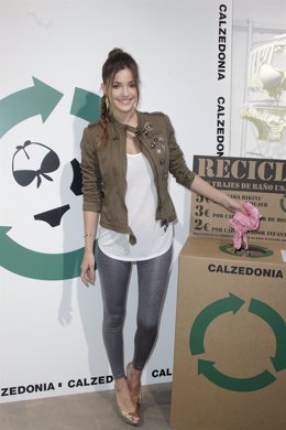 MADRID, SPAIN - MAY 04:  Model Malena Costa Attends Calzedonia Recycled Campaign