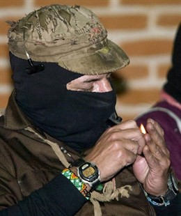 El subcomandante Marcos reaparece en la celebración del 15 aniversario del Ejérc