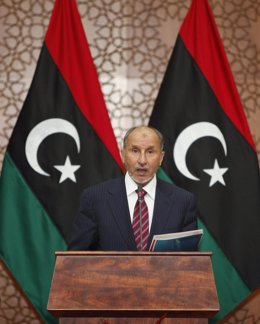 El Presidente De Libia Mustafá Abdel Jalil