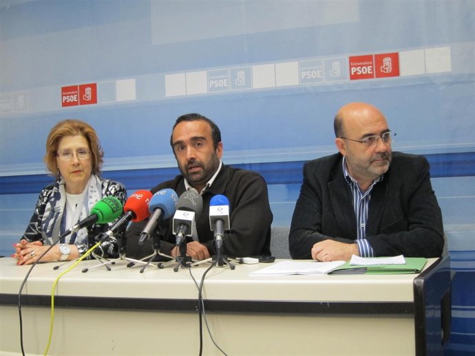 Heras, Morales Y Escribano, Dirigentes Del PSOE. 