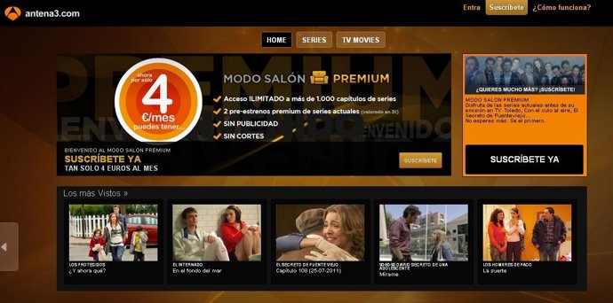 Modo Salón Premium De Antena 3