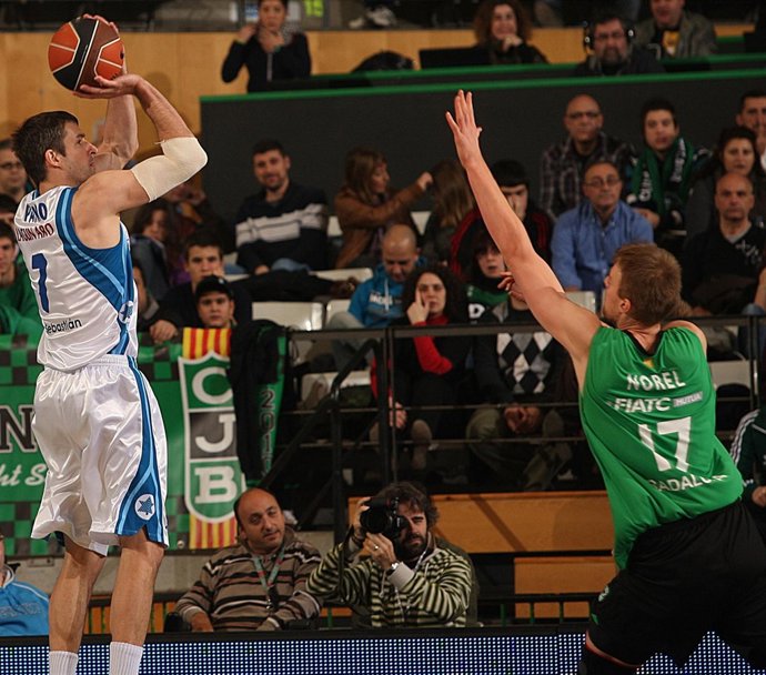 Andy Panko Y Henk Norel ,FIATC Mutua Joventut - Lagun Aro GBC(Baloncesto)
