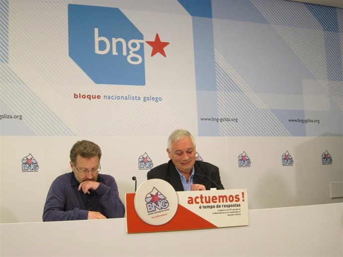 Guillerme Vázquez, A La Derecha, Comparece Con Suso Seixo (CIG)