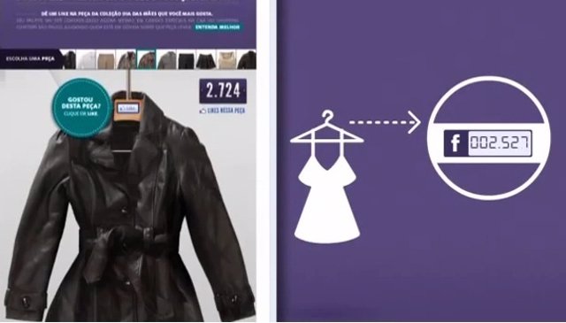 Las Perchas De C&A Muestran Los 'Me Gusta' De Una Prenda En Facebook