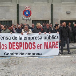 Protesta De Trabajadores De Mare