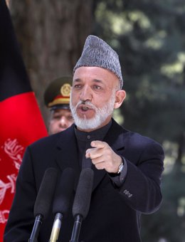 El Presidente Afgano, Hamid Karzai