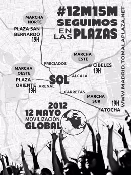 Mapa De Las Marchas Indignadas Del 12M