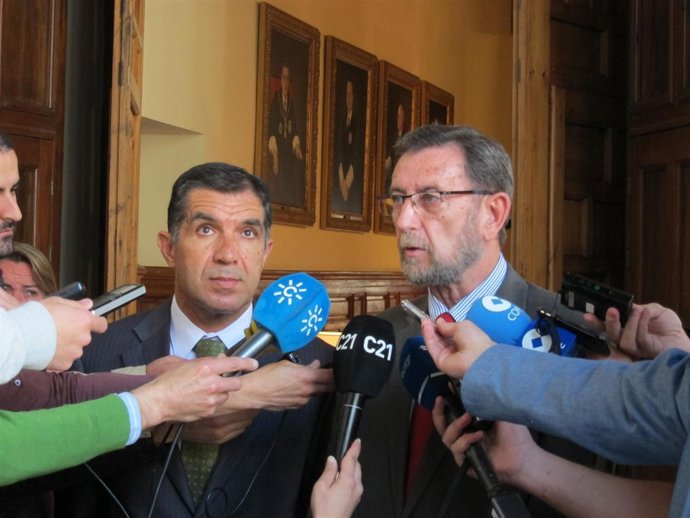 Lorenzo Del Río Y Manuel Gracia En La Sede Del TSJA