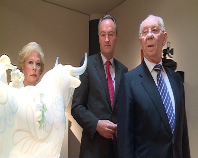 El Presidente De La Generalitat, Alberto Fabra, Y Juan Lladró