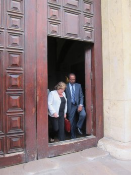 Milagrosa Martínez A Su Salida Del TSJCV