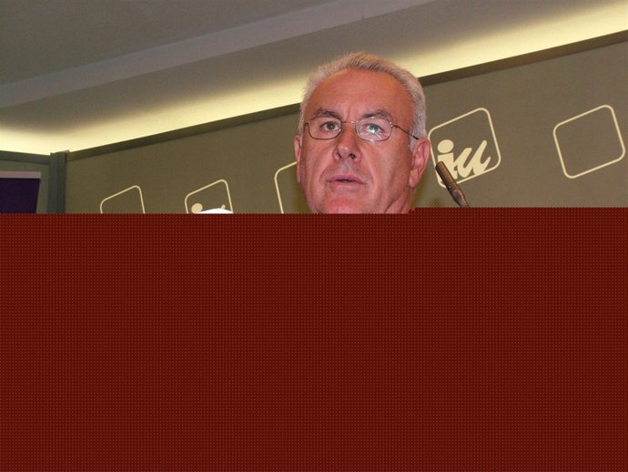 Cayo Lara En Rueda De Prensa En Olimpo