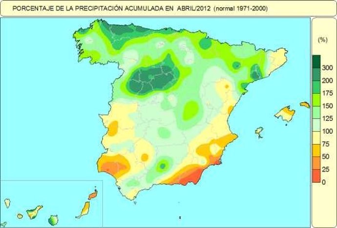 Mapa Precipitaciones Madrid