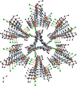 Vista Estructural Del Material Metalorgánico