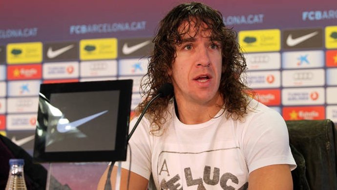 Carles Puyol (Barcelona) En Rueda De Prensa