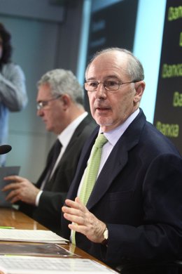Rodrigo Rato Y Francisco Verdú Presentan Los Resultados De Bankia
