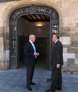 Visita De Ramiro Ruiz Medrano A La Diputación De Valladolid