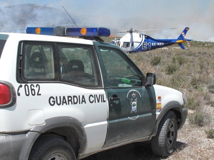 Efectivos Que Participaron En La Extinción Del Fuego De Vélez-Rubio