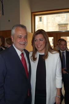 Griñán Junto A Susana Díaz, Nueva Consejera De La Presidencia