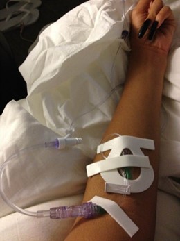 Rihanna en un hospital de Nueva York