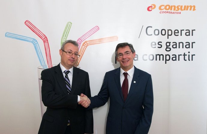 Javier Quiles Y Juan Luis Durich En La Presentación De Resultados De Consum